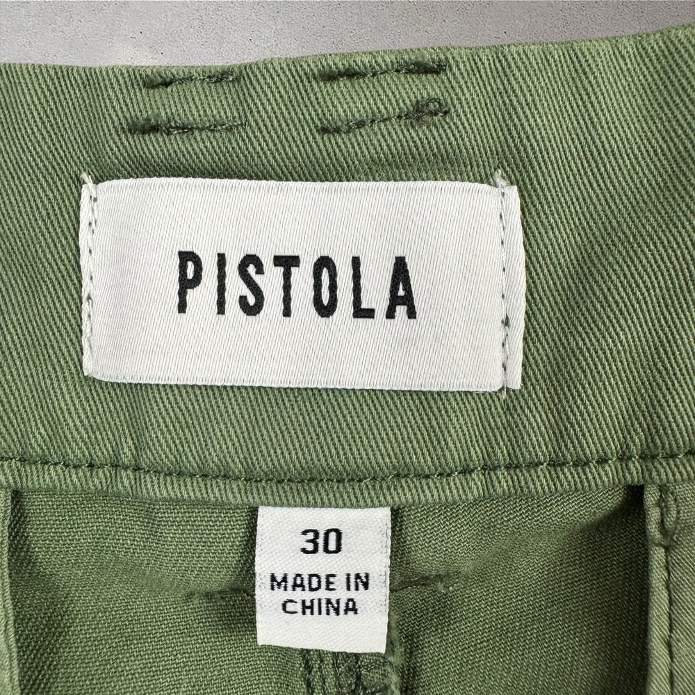Pistola Womens Green Addie High Rise Cargo Trousers Royal Honor Stars Sz 30 - Picture 5 of 9